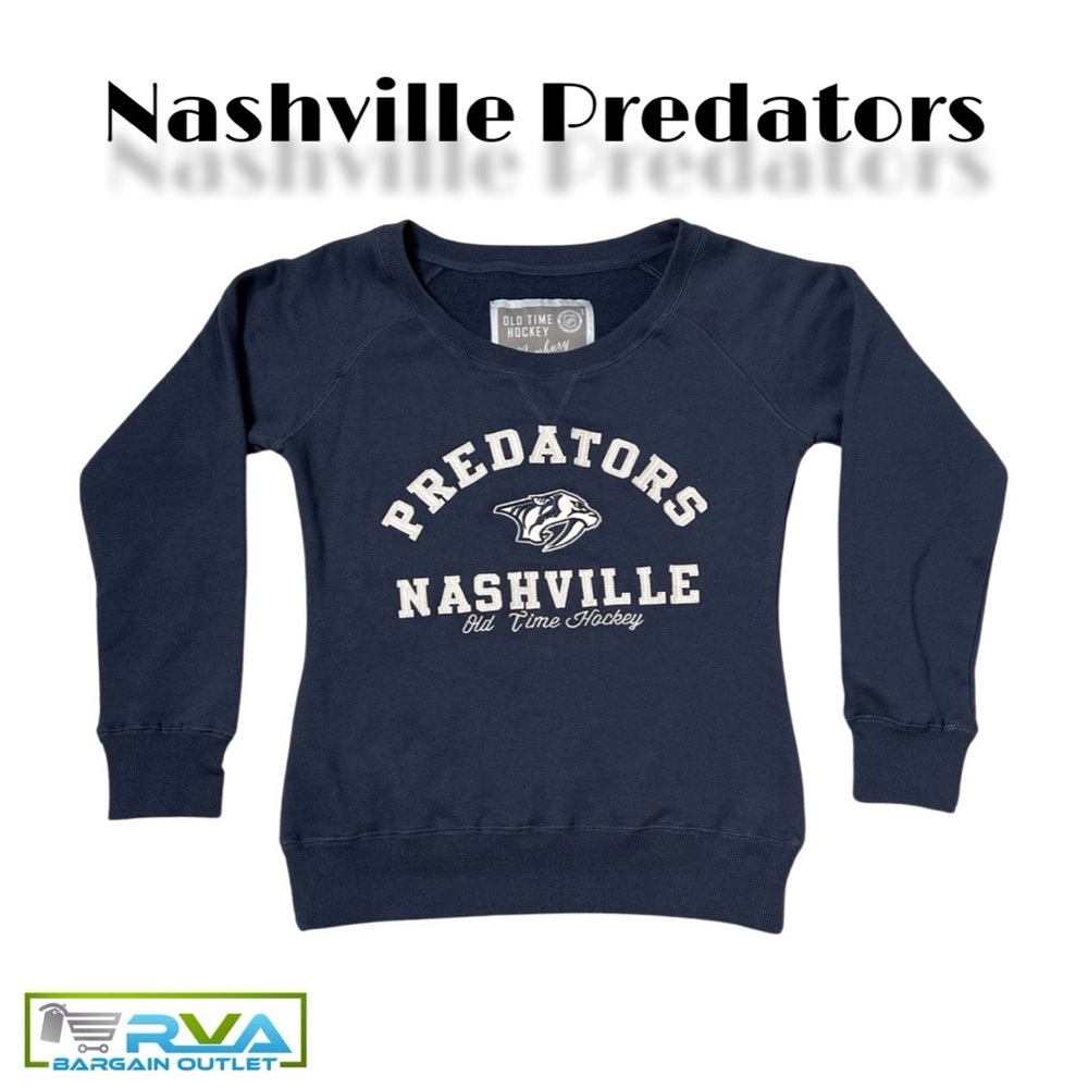 Nashville Predators Old Time Hockey Newberry Collection Women’s Katy Crewneck